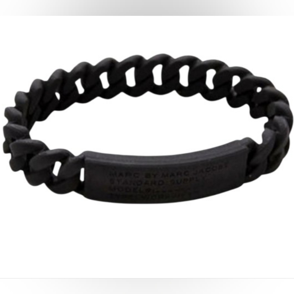 Marc By Marc Jacobs Black Silicone Bracelet
